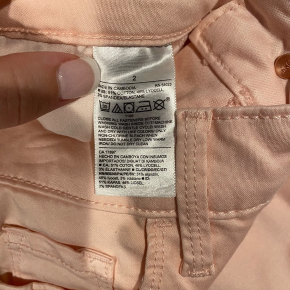 Old Navy Rockstar Super Skinny High-Rise size 2 pink pants with pockets - Picture 7 of 8